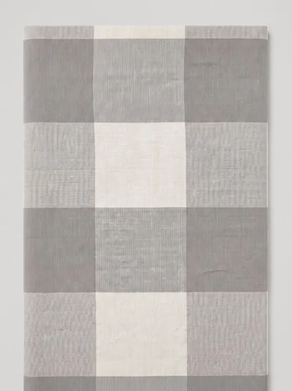 Premium_Cotton_Checkered_Kitchen_Apron_With_Pockets_Grey