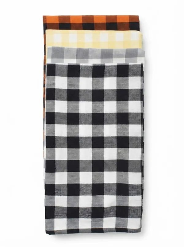 4_Piece_Checkered_Kitchen_Towel_Set_Soft_Absorbent_Cotton_Dish_Towels_For_Kitchen_Cleaning_Drying