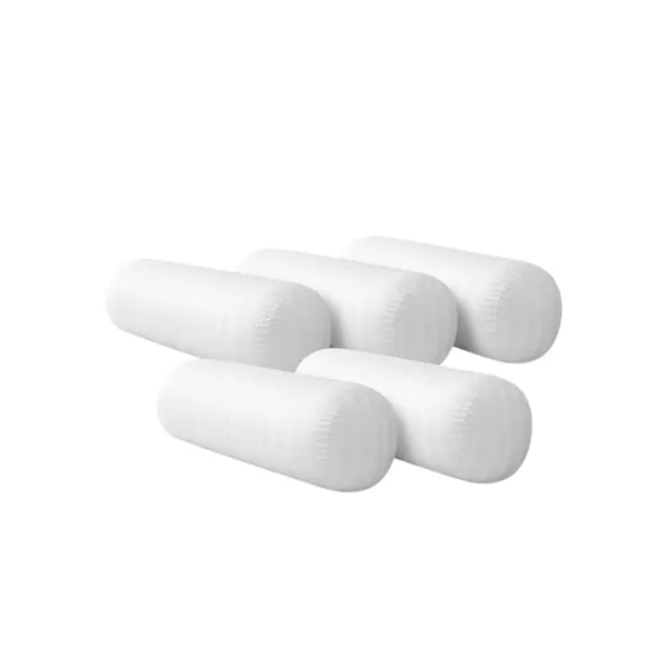 Set_Of_5_White_Striped_Bolster_Pillows_9x24_Inch_Premium_Polyester_Filling_Full_Bed_Support_Luxury_Styling