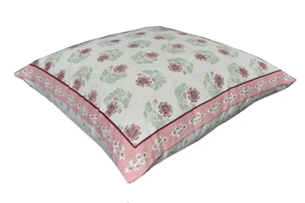 Zensha_Decor_Cotton_Linen_Cushion_Cover_18_X_18_Inch_Off_White_Floral_Block_Print_With_Pink_Green_Design