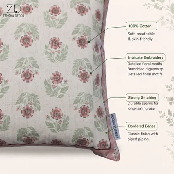 Zensha_Decor_Cotton_Linen_Cushion_Cover_18_X_18_Inch_Off_White_Floral_Block_Print_With_Pink_Green_Design
