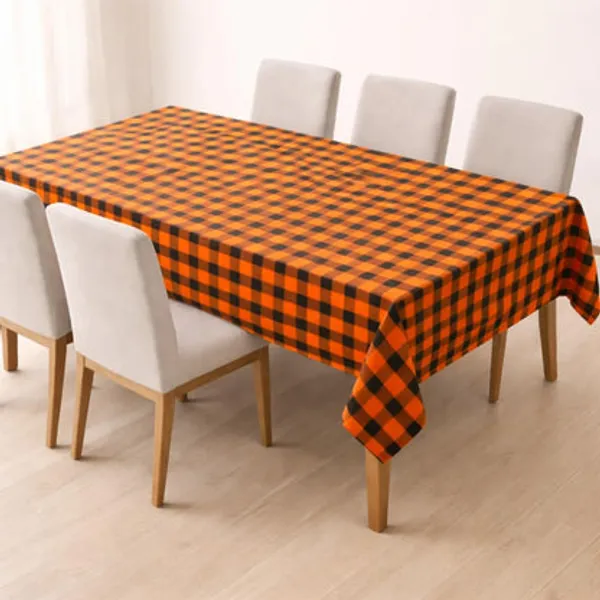 Zensha_Cotton_Rectangular_Checkered_Dining_Table_Cloth_For_4_6_Seater_140x180_Cm_Wrinkle_Resistant_Perfect_For_Daily_Use_Parties
