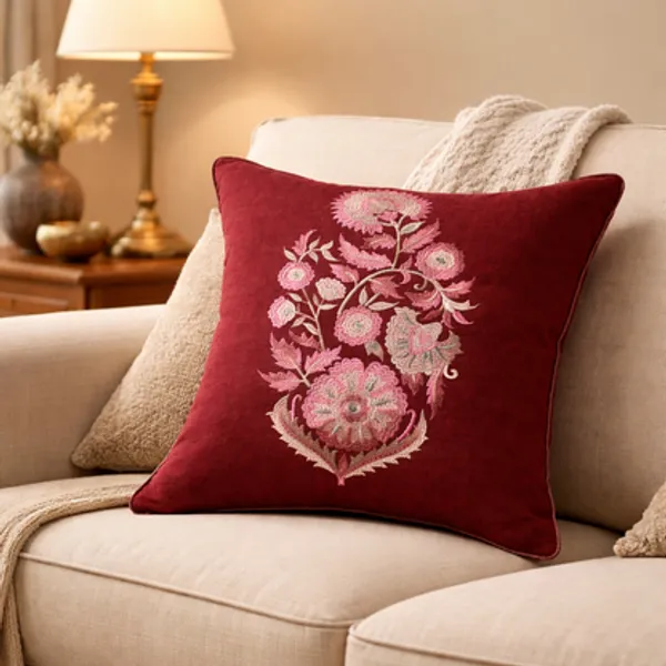 Embroidered_Burgundy_Color_Cushion_Cover_Set