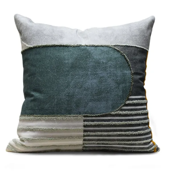 Modern_Textured_Cotton_Cushion_Covers_Handmade_Striped_Patchwork_Throw_Pillow_Grey_Charcoal_Decorative_Pillow
