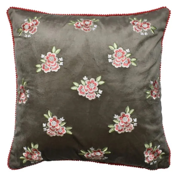 Zensha_Decor_18x18_Inch_Velvet_Floral_Embroidered_Cushion_Cover_Taupe_Grey