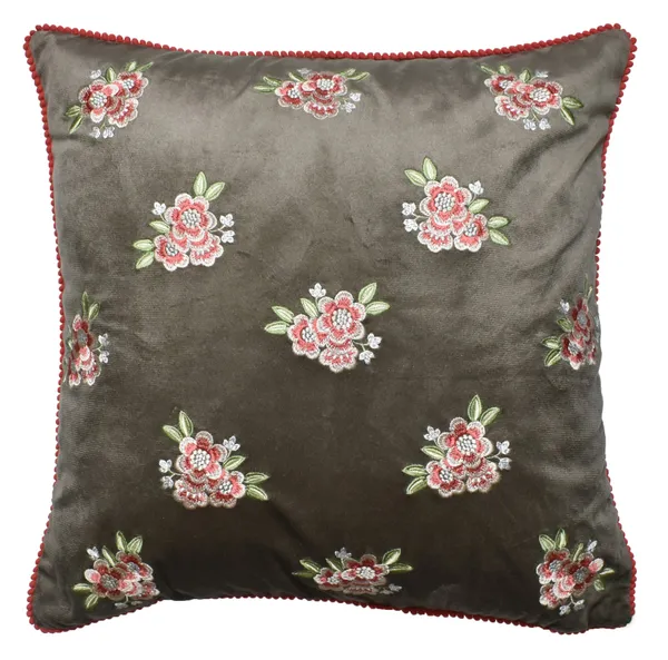 Zensha_Decor_18x18_Inch_Velvet_Floral_Embroidered_Cushion_Cover_Taupe_Grey