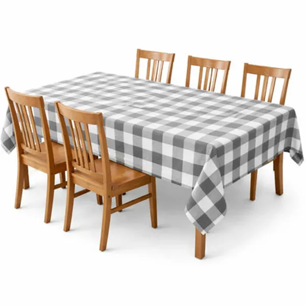 Zensha_Cotton_Rectangular_Checkered_Dining_Table_Cloth_For_4_6_Seater_140x180_Cm_Wrinkle_Resistant_Perfect_For_Daily_Use_Parties
