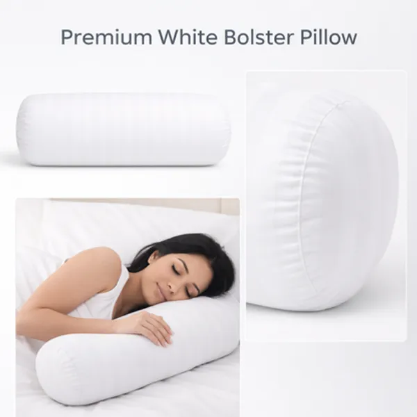 Set_Of_2_White_Striped_Bolster_Pillows_9x24_Inch_Microfiber_Filled_Cylindrical_Cushions_Bed_Support_Combo