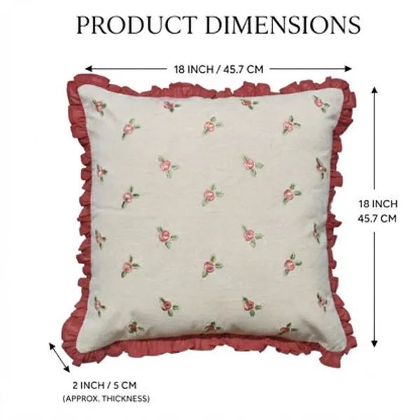 Zensha_Decor_18_X_18_Inch_Cotton_Linen_Cushion_Cover_Embroidered_Rose_Floral_Pillow_Cover_With_Dusty_Rose_Ruffle_Trim_Ivory