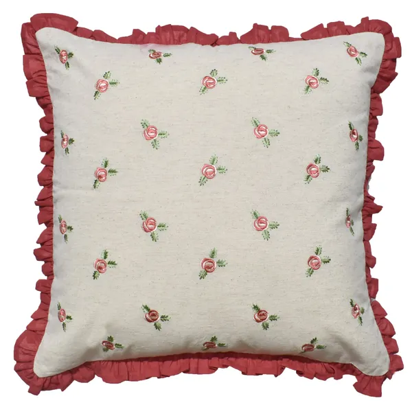Zensha_Decor_18_X_18_Inch_Cotton_Linen_Cushion_Cover_Embroidered_Rose_Floral_Pillow_Cover_With_Dusty_Rose_Ruffle_Trim_Ivory