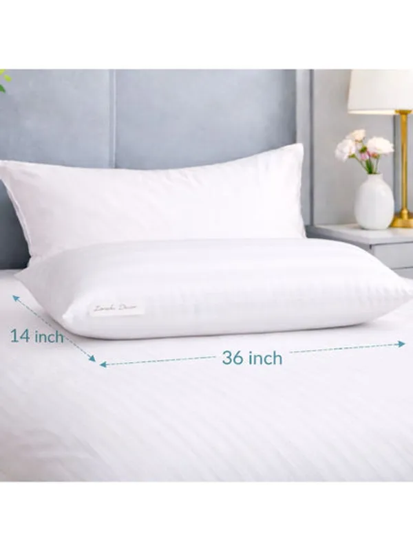 Zensha_Decor_White_Set_Of_2_Polyester_Breathable_Sleep_Pillows