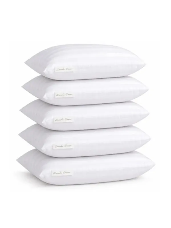 Zensha_Decor_White_Set_Of_2_Polyester_Breathable_Sleep_Pillows