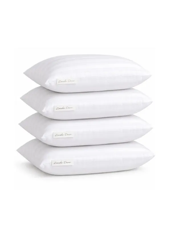 Zensha_Decor_White_Set_Of_2_Polyester_Breathable_Sleep_Pillows