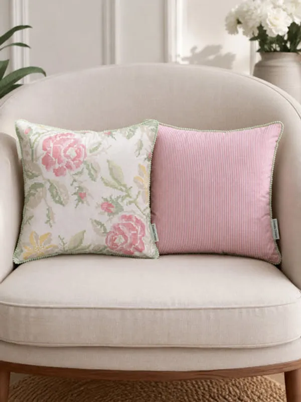 Floral_Cross_Stitch_Embroidered_Throw_Pillow_Cover_18_X_18_Inch_Pack_Of_1
