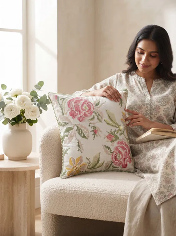 Floral_Cross_Stitch_Embroidered_Throw_Pillow_Cover_18_X_18_Inch_Pack_Of_1