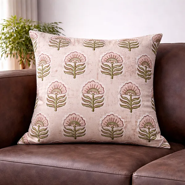 16x16_Cotton_Floral_Cushion_Cover_Blush_Pink_Hand_Block_Print_Decorative_Throw_Pillow