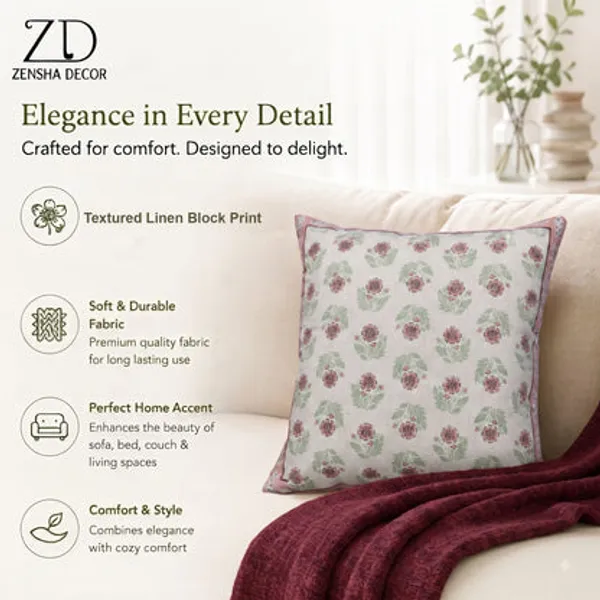 Zensha_Decor_Cotton_Linen_Cushion_Cover_18_X_18_Inch_Off_White_Floral_Block_Print_With_Pink_Green_Design