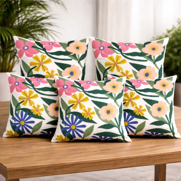 Handcrafted_Floral_Tufted_Cotton_Cushion_Cover_Set_16x16_Inch_Soft_Decorative_Pillow_Covers_For_Sofa_Living_Room