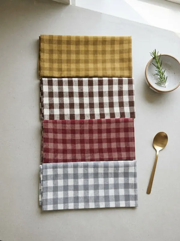 4_Piece_Checkered_Kitchen_Towel_Set_Soft_Absorbent_Cotton_Dish_Towels_For_Kitchen_Cleaning_Drying