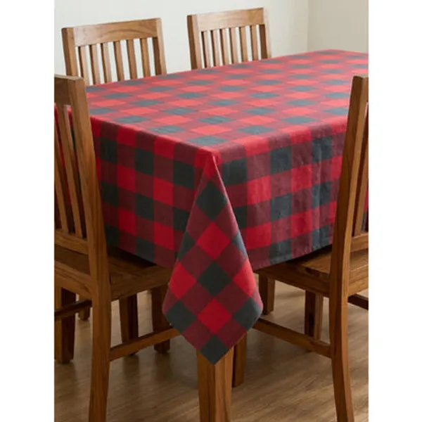 Zensha_Cotton_Rectangular_Checkered_Dining_Table_Cloth_For_4_6_Seater_140x180_Cm_Wrinkle_Resistant_Perfect_For_Daily_Use_Parties
