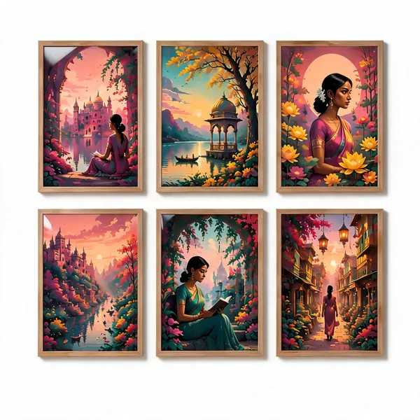 Framed_Artistic_Scenic_Wall_Art_Set