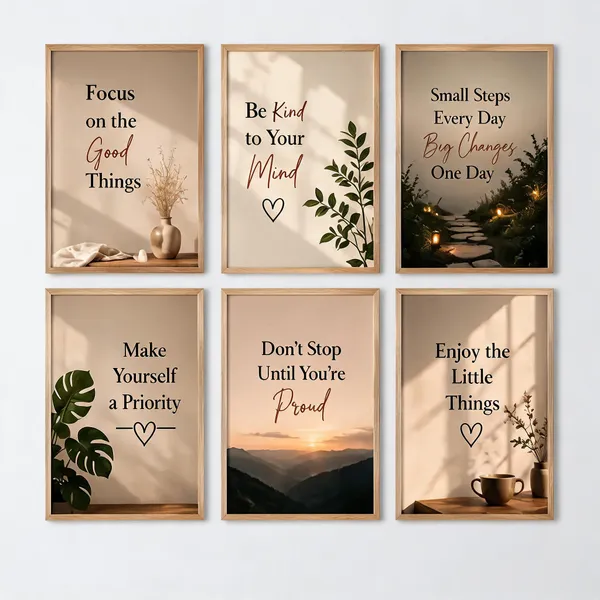 Wooden_Inspirational_Quote_Framed_Wall_Art_Set_Of_6