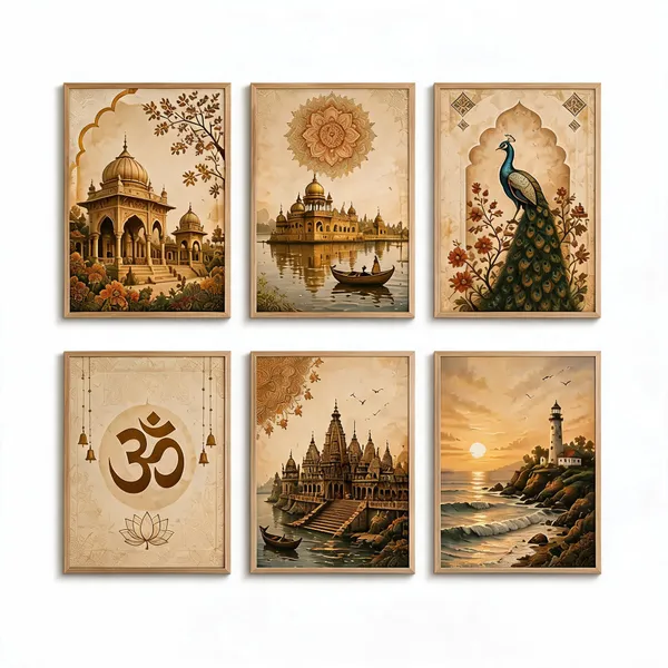 Wooden_Traditional_Scenic_Set_Of_6_Framed_Wall_Art_Prints