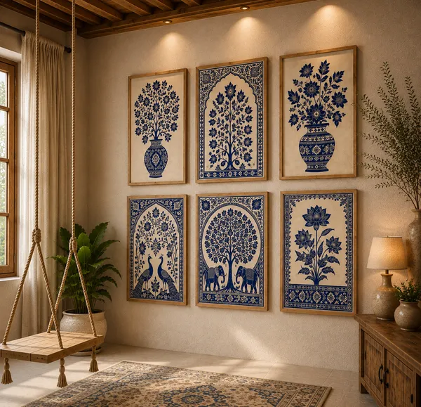 Wooden_Traditional_Floral_Framed_Wall_Art_Set