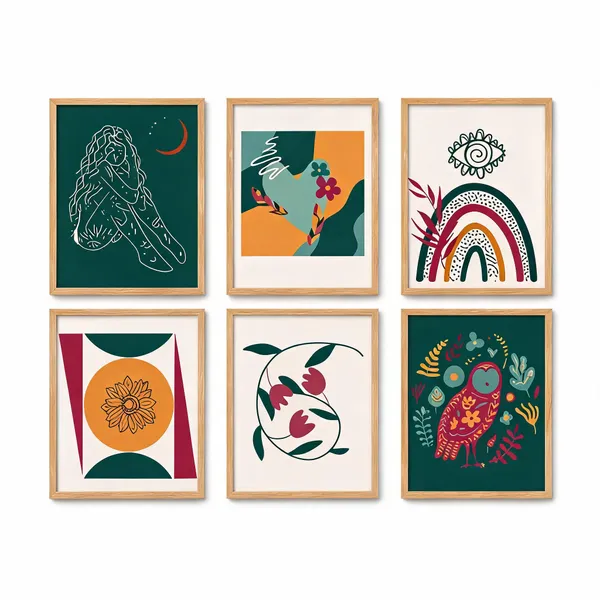Abstract_Botanical_Framed_Wall_Art_Set_Of_6