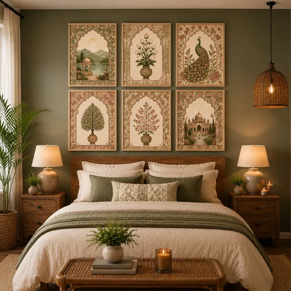 Wooden_Traditional_Art_Print_Wall_Decor_Set