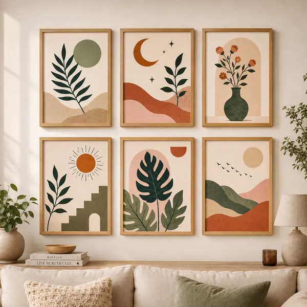 Wooden_Abstract_Botanical_Framed_Wall_Art_Set