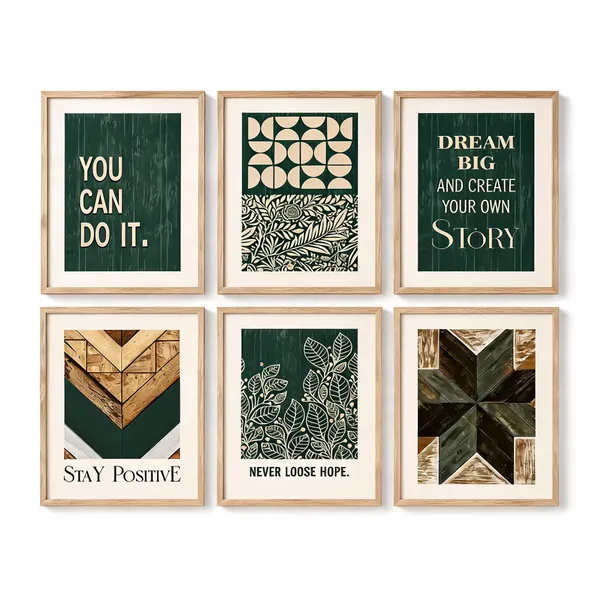 Wooden_Contemporary_Motivational_Wall_Art_Frame_Set