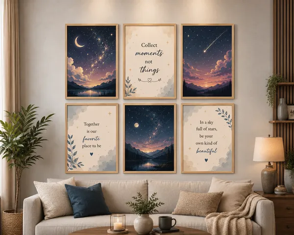 Framed_Scenic_And_Inspirational_Quote_Wall_Art_Set