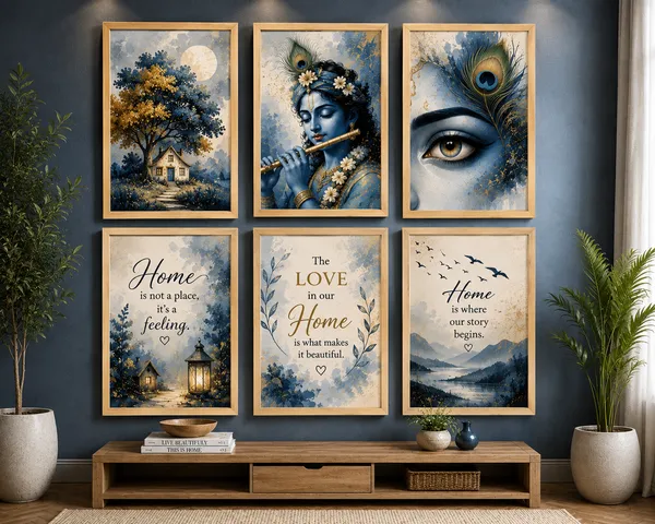 Wood_Look_Artistic_Set_Of_6_Framed_Wall_Art_Prints