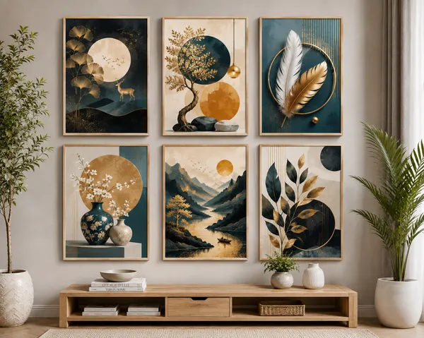 Wooden_Contemporary_Botanical_Wall_Art_Set