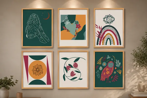 Abstract_Botanical_Framed_Wall_Art_Set_Of_6