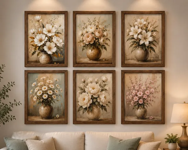 Wooden_Floral_Print_Framed_Wall_Art_Set