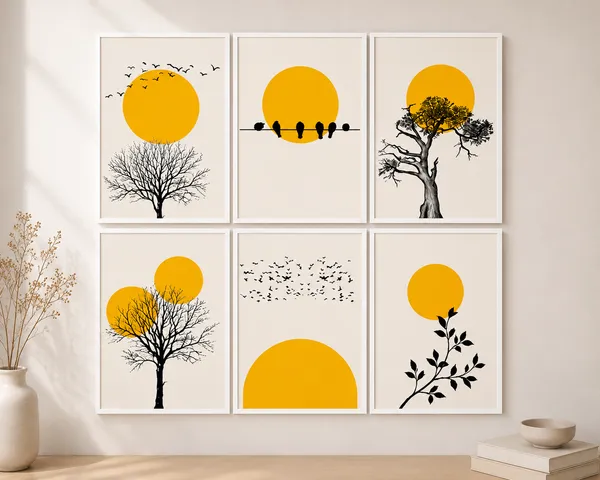 Modern_Botanical_Sun_Framed_Wall_Art_Set