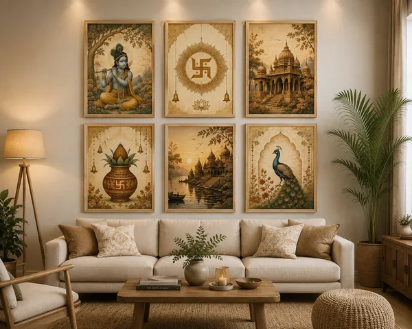 Wooden_Traditional_Indian_Motif_Framed_Wall_Art_Set
