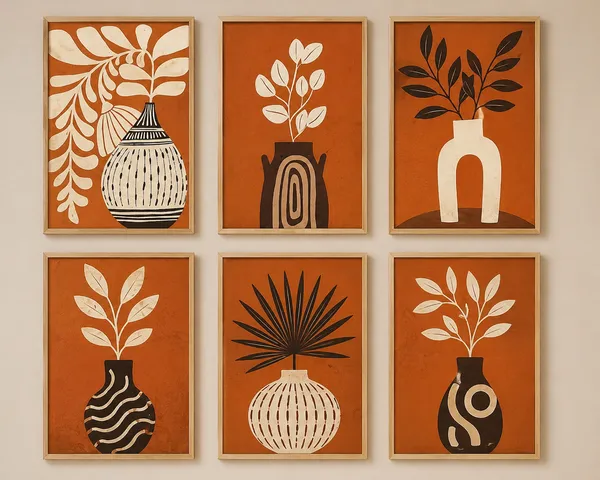 Wooden_Bohemian_Botanical_Framed_Wall_Art_Set