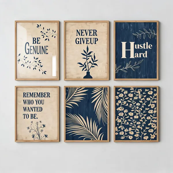 Wood-Finish_Motivational_Botanical_Set_Of_6_Wall_Art_Frames