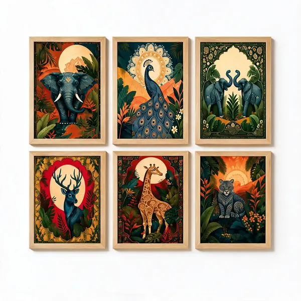 Botanical_Wildlife_Print_Framed_Wall_Art_Set