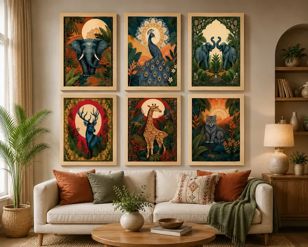 Botanical_Wildlife_Print_Framed_Wall_Art_Set