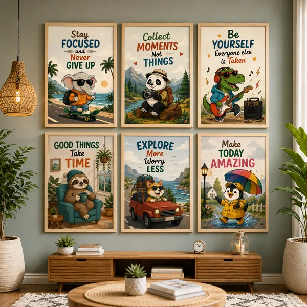 Wooden_Inspirational_Animal_Print_Framed_Wall_Art_Set