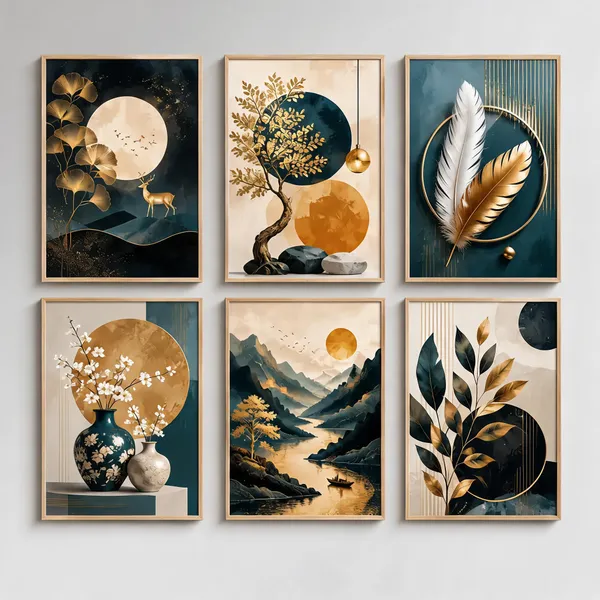 Wooden_Contemporary_Botanical_Wall_Art_Set