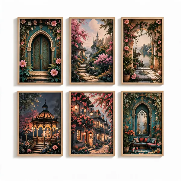 Wooden_Scenic_Floral_Print_Framed_Wall_Art_Set