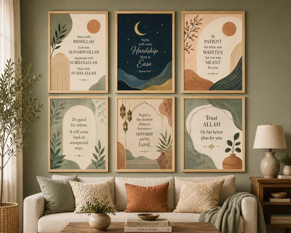 Wooden_Islamic_Quote_Set_Of_6_Framed_Wall_Art