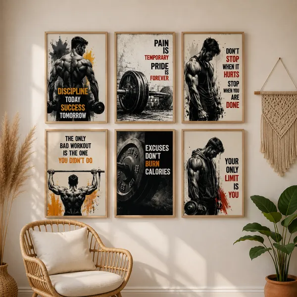 Wooden_Fitness_Motivation_Poster_Set_Of_6