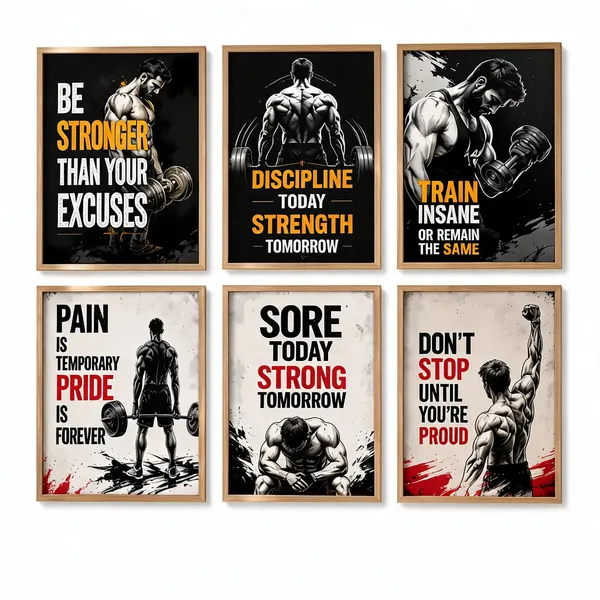Wooden_Motivational_Fitness_Poster_Set_Of_6
