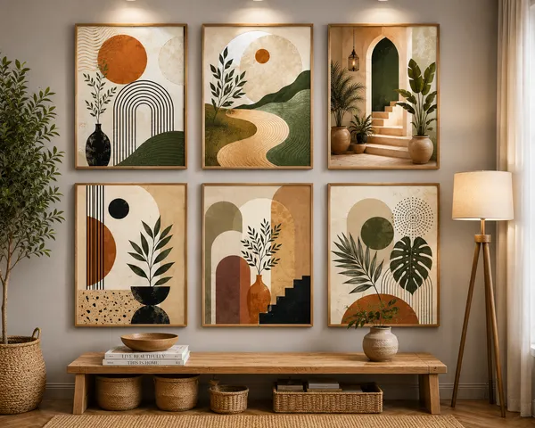 Wood_Modern_Abstract_Botanical_Set_Of_6_Wall_Art_Frames